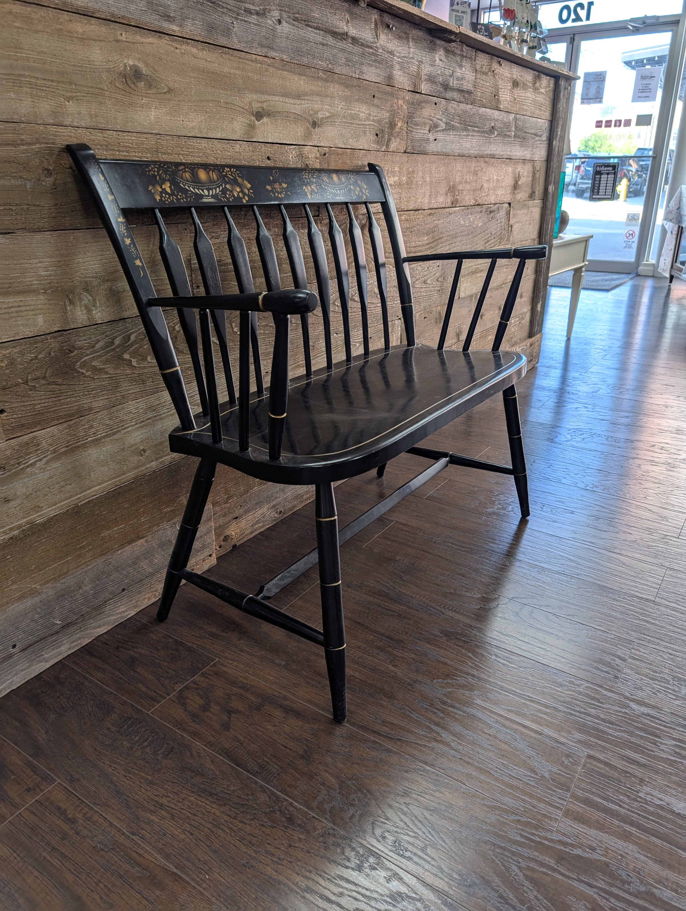 Nichols & Stone Arrow-Back Bench AKA Windsor Settee | Maggie Jane's
